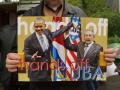 Пикет Посольства США против блокады Кубы