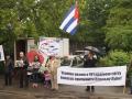 Пикет Посольства США против блокады Кубы