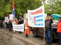 Пикет Посольства США против блокады Кубы